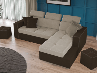 Colțar Extensibil Paloma Crem/Maro - cele mai bune colțare extensibile Laguna